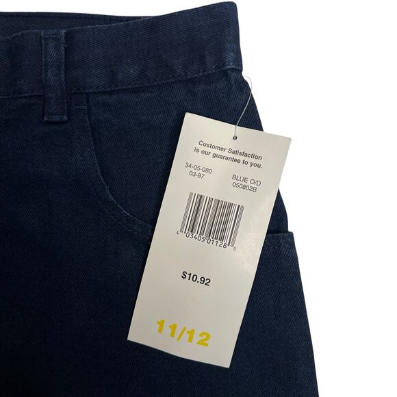 Vintage Y2K No Boundaries High Waist Denim Shorts Womens 11/12 Blue NWT 1997 - Picture 5 of 7